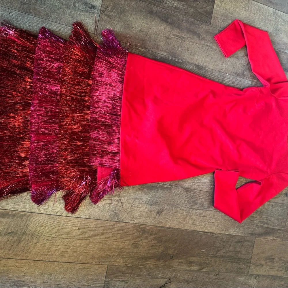 Tuckernuck hyacinth house red dress with fringe - Picture 8 of 8